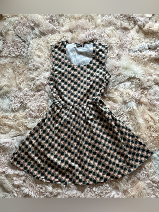 kate spade Dresses & Skirts - kate spade Pink and Black Geometric Fit-and-Flare Mini Dress